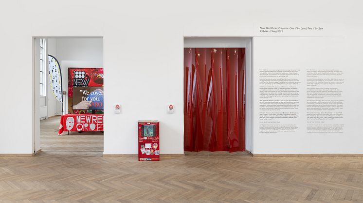 Installation view, New Red Order Presents: One if by Land, Two if by Sea, Kunsthal Charlottenborg, 2022.