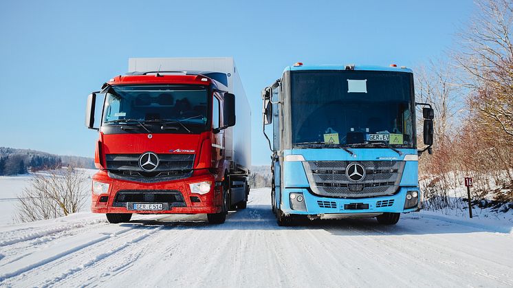 Vinter-test af Mercedes-Benz eActros og eEconic