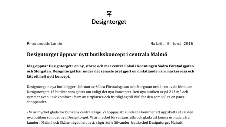 Designtorget öppnar nytt butikskoncept i centrala Malmö