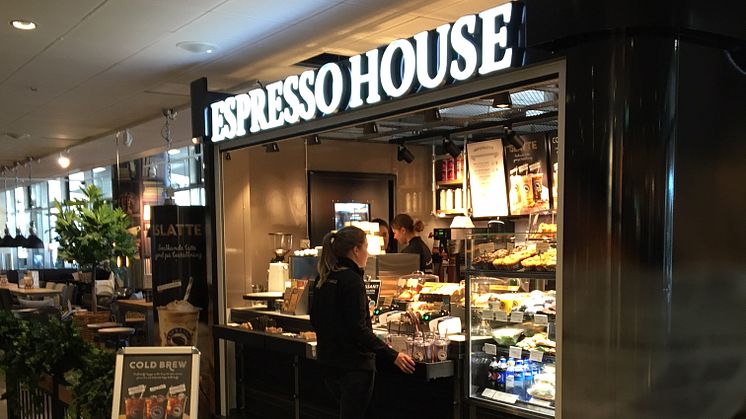 Espresso House öppnar på Stockholm Arlanda Airport