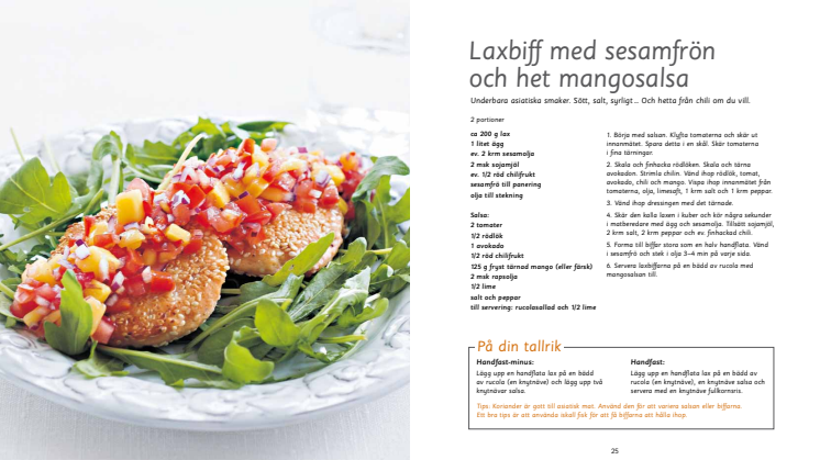 Itrim-recept: Laxbiff med sesamfrön och het mangosalsa