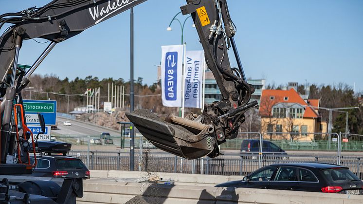 SVEAB Anläggning utför marksanering vid Ebba Braheskolan