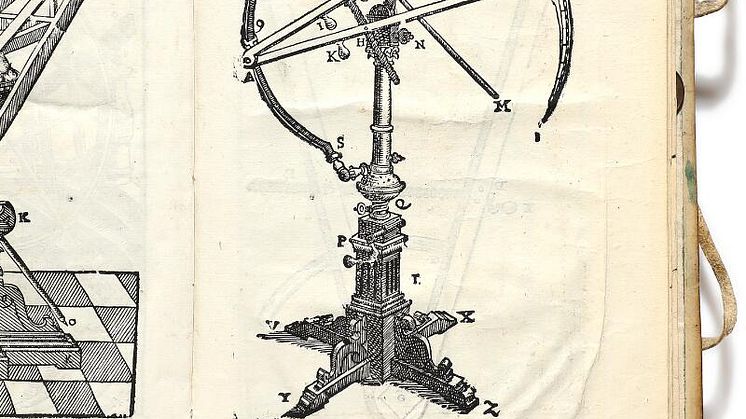 Tycho Brahes, Icones instrumentorum, 1596. Træsnit.