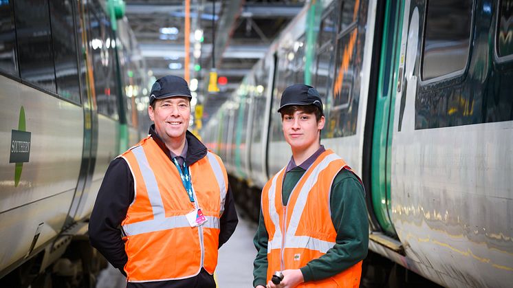 Kevin and his son Samuel are both studying apprenticeships