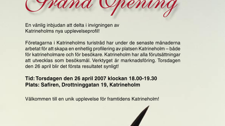 Nu ska Katrineholm bli en ort att räkna med i turist-Sverige!