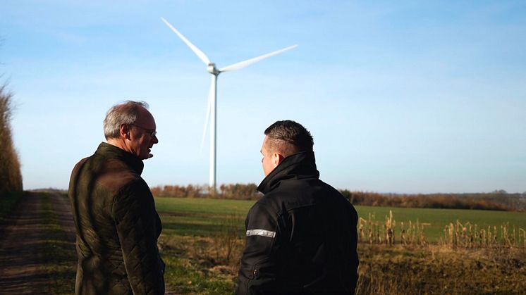Koncerndirektør Michael Stevns (til venstre): "Danish Agro koncernens energiproduktion skal ske i samarbejde med landmænd."