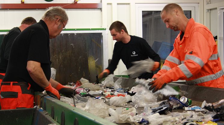 Sortering af affald på Reno-Nord