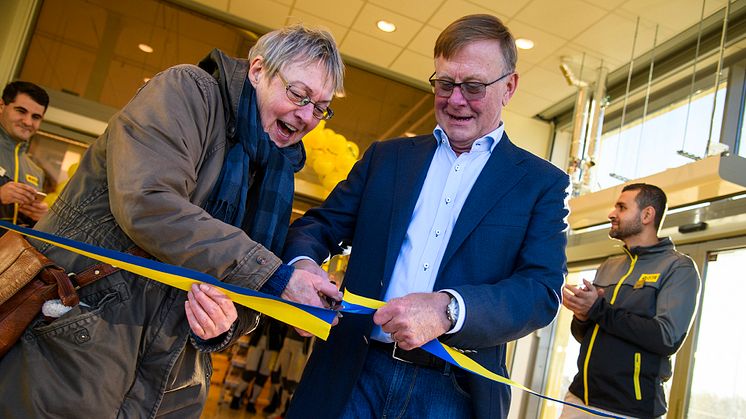 Bengt-Olov Forssell inviger Rusta Uppsala Gränby 