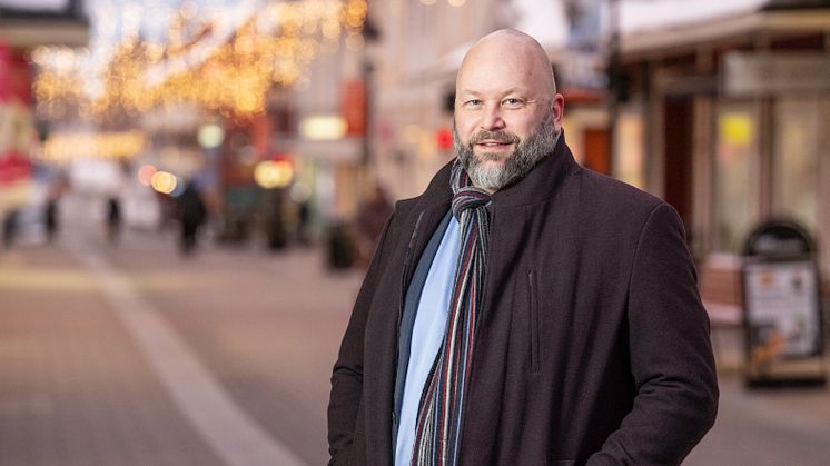 Kommunalrådet Patric Lundström är glad över finalplatsen.    Foto: Magnus Stenberg