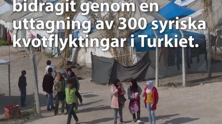 Uttagning av 300 kvotflyktingar i Turkiet 
