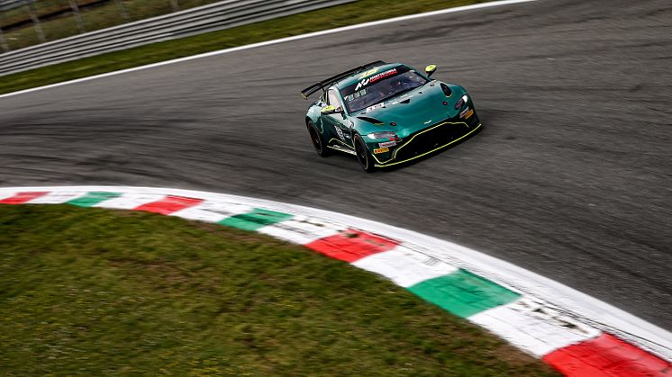 Siblings Andreas and Jessica Bäckman made their racing debut last weekend together in their Aston Martin Vantage GT4 car. Photo: GT4 European Series (free rights to use the image)