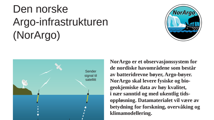​Bøyer for havovervåking - Den norske Argo infrastrukturen 