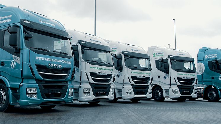 Hegelmann Group has acquired five LNG-powered trucks from IVECO