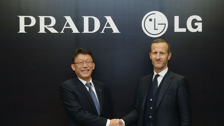 PRADA and LG sign exclusive agreement