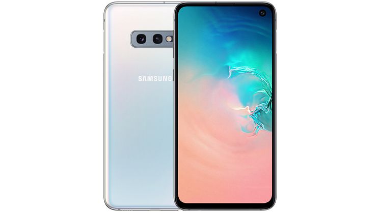 Galaxy S10e_front_back_white