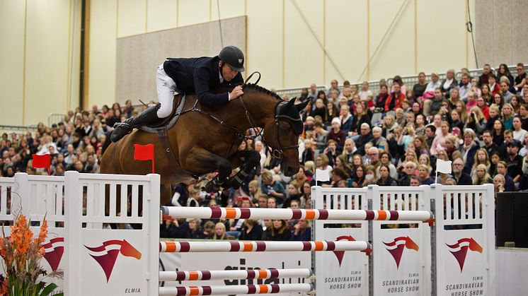 Som enda dubbelnolla i klassen vann Jens Fredricson tillsammans med hästen Uncanto di Villagana. Foto: Haide Westring.