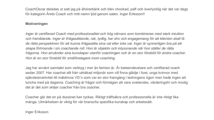 Är Årets Coach den bästa coachen?