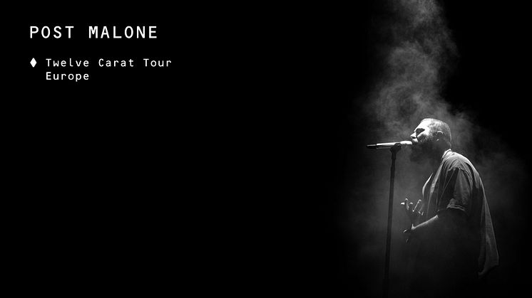 POST MALONE FÖRLÄNGER HYLLADE “TWELVE CARAT TOUR” - KOMMER TILL SVERIGE I VÅR