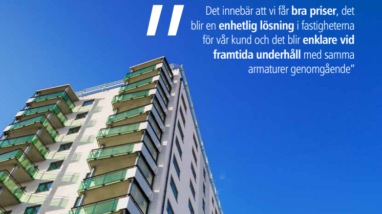 Belysningskoncept för bostadsfastigheter i Kalmar