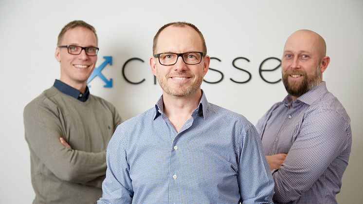 Crossers grundare Johan Jonzon, Martin Thunman och Ulf Björklund