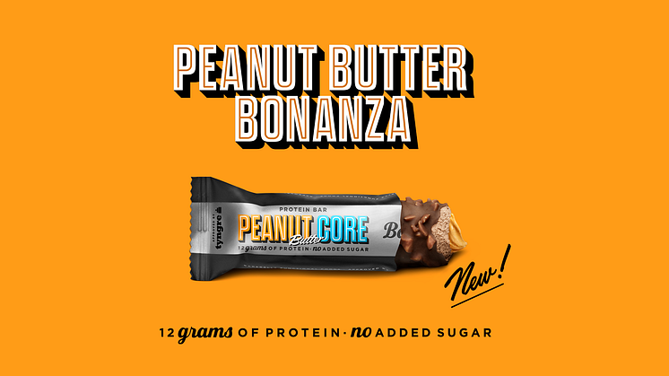 Nyhet från Barebells: Peanut Butter Core Bar.