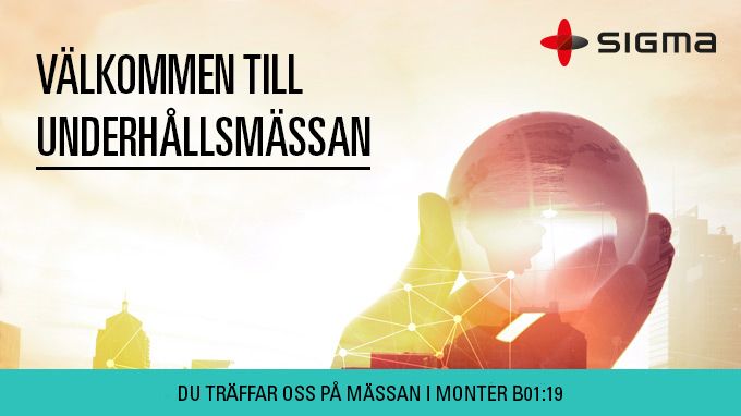 Sigma på Underhållsmässan 8-11 mars