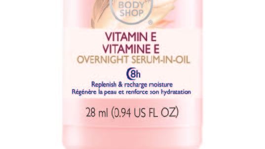 Åtta timmars skönhetssömn med Vitamin E Overnight Serum-in-Oil