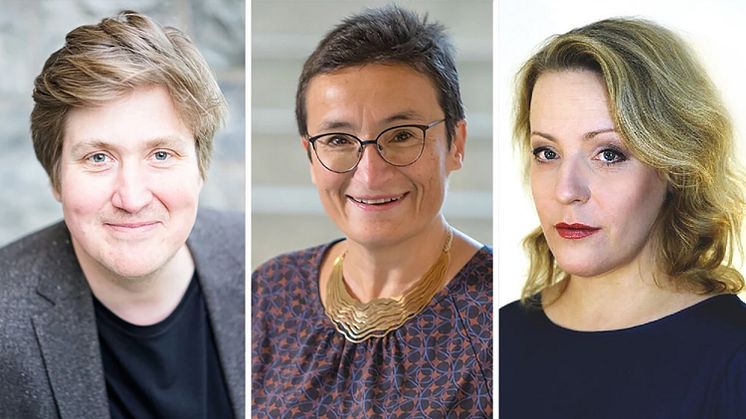 Francis Lee, docent i teknik och social förändring vid Chalmers universitet, professor Virginia Dignum, föreståndare för WASP-HS och Anna-Sara Lind, professor i offentlig rätt vid Uppsala universitet.