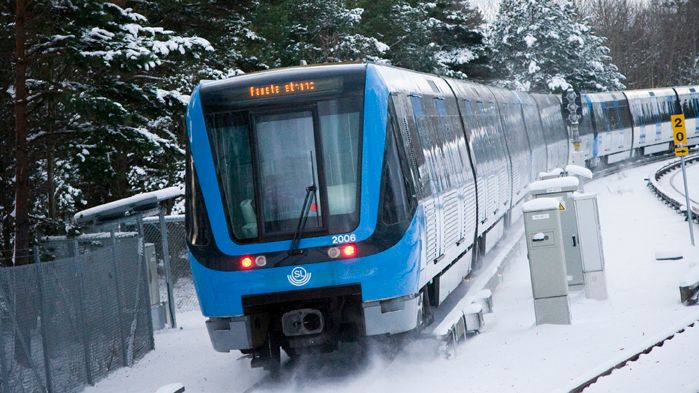 Vinter i tunnelbanan