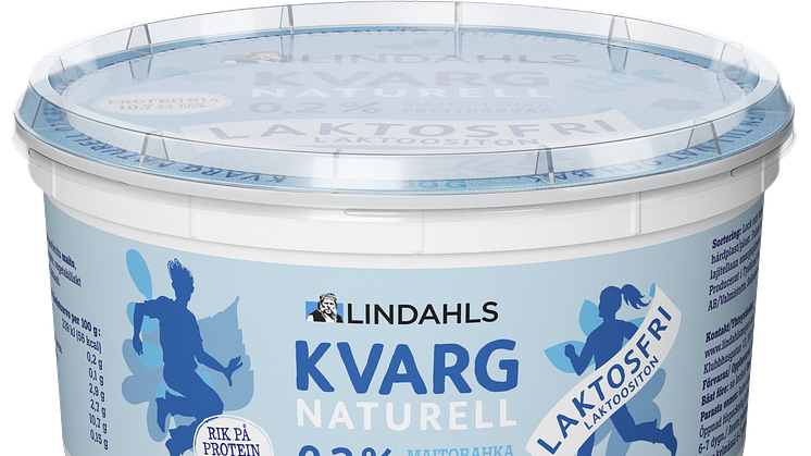 Äntligen! Lindahls lanserar laktosfri naturell kvarg.
