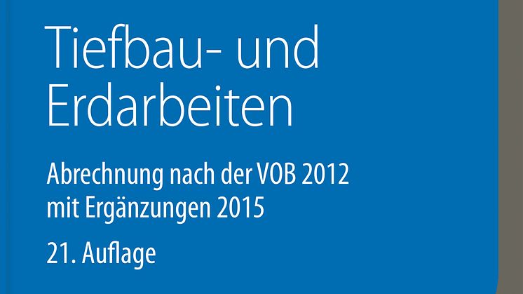 VOB im Bild – Tiefbau- und Erdarbeiten, 21. Auflage 2D (tif)