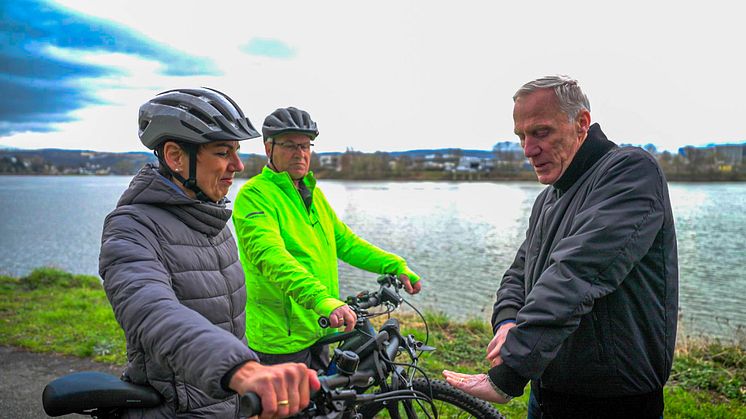 Prof. Dr. Ingo Froböse verweist auf die optimale Ergonomie für das Fahrrad, um Schmerzen zu vermeiden. Foto: Fisch im Wasser