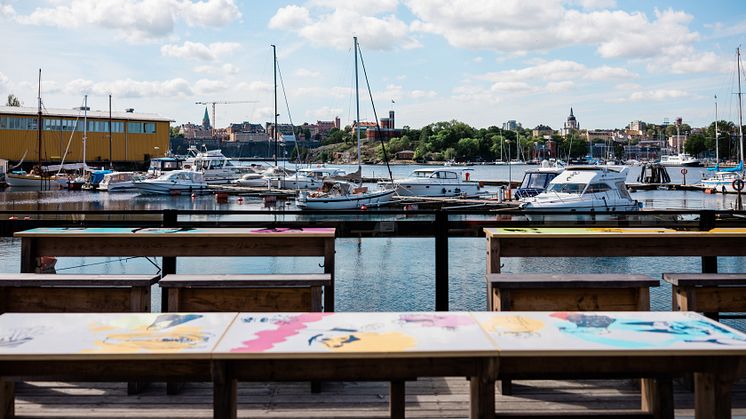 Stockholms kanske vackraste utsikt från Bryggan. 