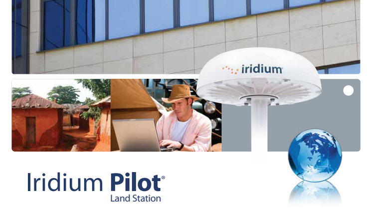 Iridium Pilot Land - Internet var du än befinner dig på Jorden