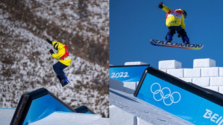 Niklas Mattsson och Sven Thorgren missade OS-final i slopestyle. Foto: Joel Marklund/Bildbyrån. 