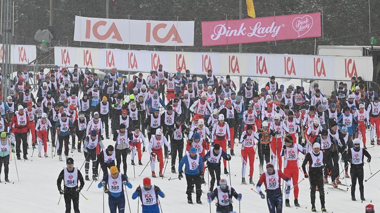 Vasaloppsåkare är friskare än övriga befolkningen. Foto Vasaloppet/Ulf Palm