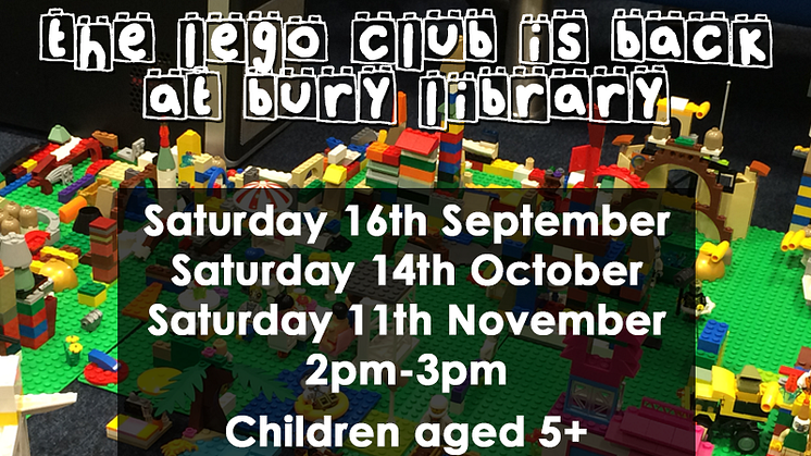Join our exciting LEGO Club from September