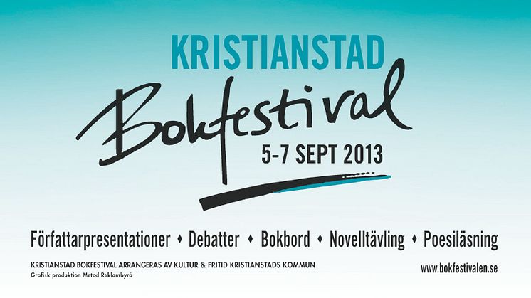 Kristianstad Bokfestival 2013: Boken är död, Länge leve boken!