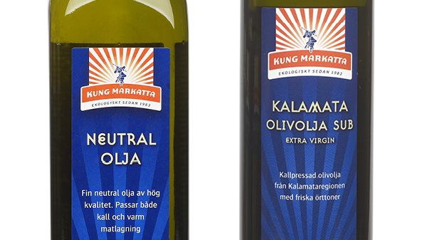Kung Markatta lanserar den första ekologiska neutrala oljan i Sverige samt en exklusiv Kalamataolivolja