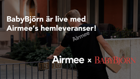 BabyBjörn i samarbete med Airmee för snabba, smidiga och hållbara leveranser