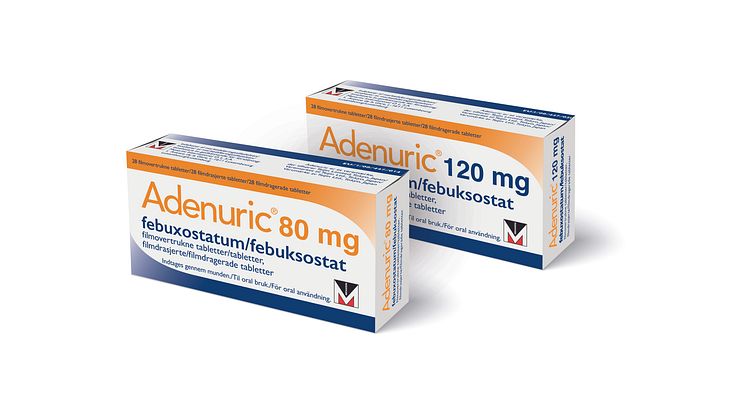 Adenuric för behandling av gikt 