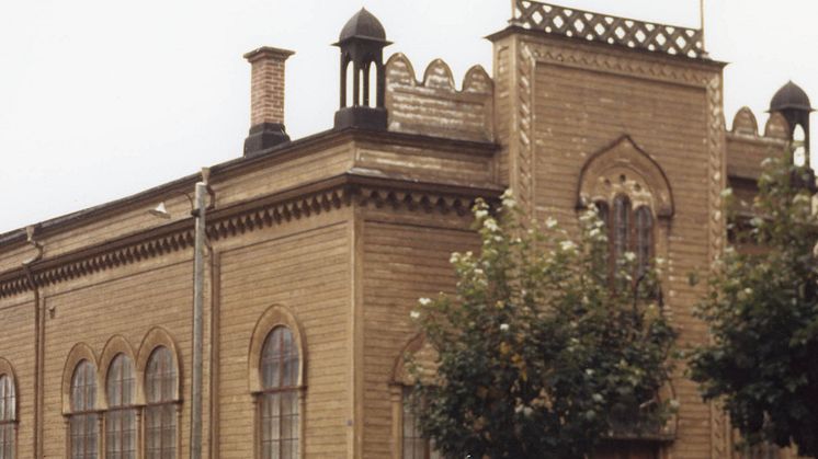 Den judiska synagogan på Norra Klaragatan 5 i Karlstad. Invigdes 1899. Foto: Judiska museets samlingar.