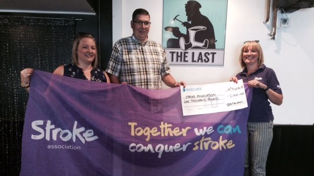 ​Oswestry husband and wife raise £1,000 for the Stroke Association