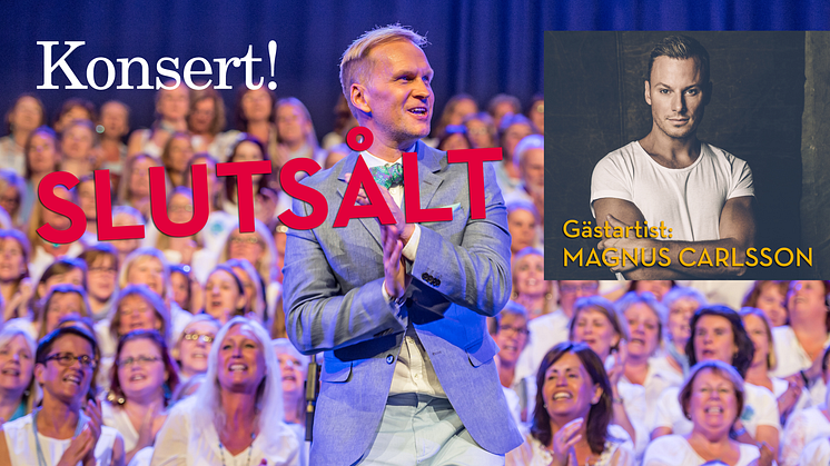 Konsert med "Du kan sjunga gospel"-kören under ledning av Gabriel Forss - SLUTSÅLT!