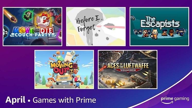 Spring into April with Prime Gaming as ‘The Escapists’, ‘Moving Out’, and BAFTA Nominated ‘Before I Forget’ Join its Library of Games!
