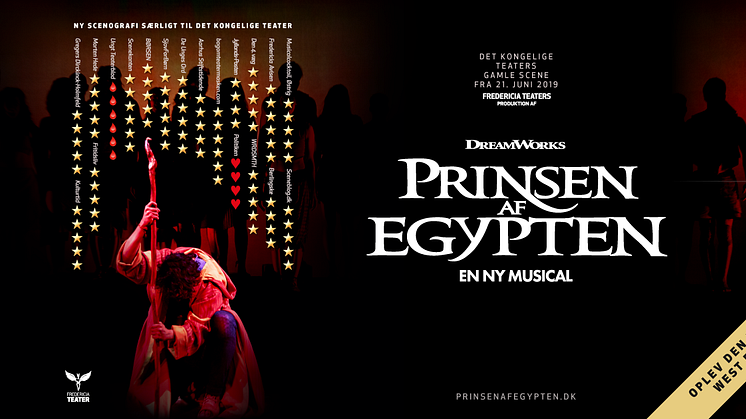 Fredericia Teaters musical PRINSEN AF EGYPTEN sættes op på West End i 2020
