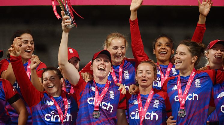 England Women won the Vitality IT20 series 2-1. Photo: Getty Images