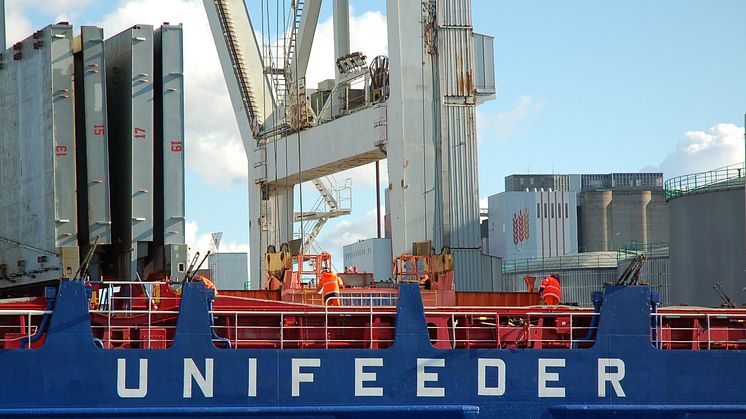 Unifeeder ökar i Helsingborg Hamn