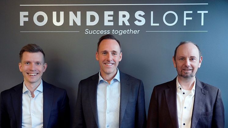På bilden från vänster: Markus Viikki, Jonatan Redvik och Henrik Lewander.