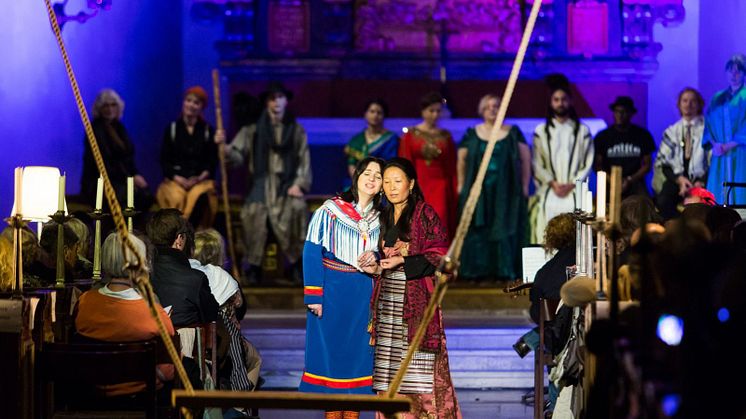 Såhär såg det ut 2016 när "LIV -en konsert om mänskliga rättigheter och vår tid på jorden" uppfördes i Jakobs Kyrka.  Fotograf: Martin Skoog